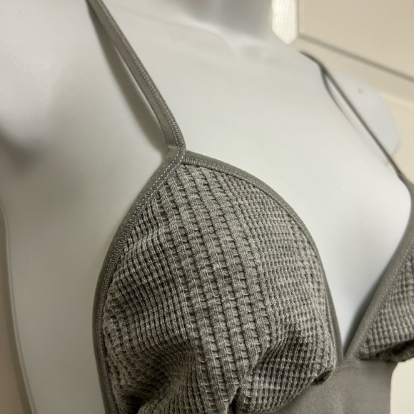 Youmita Grey Waffle Weave Bralette - Picture 6 of 12